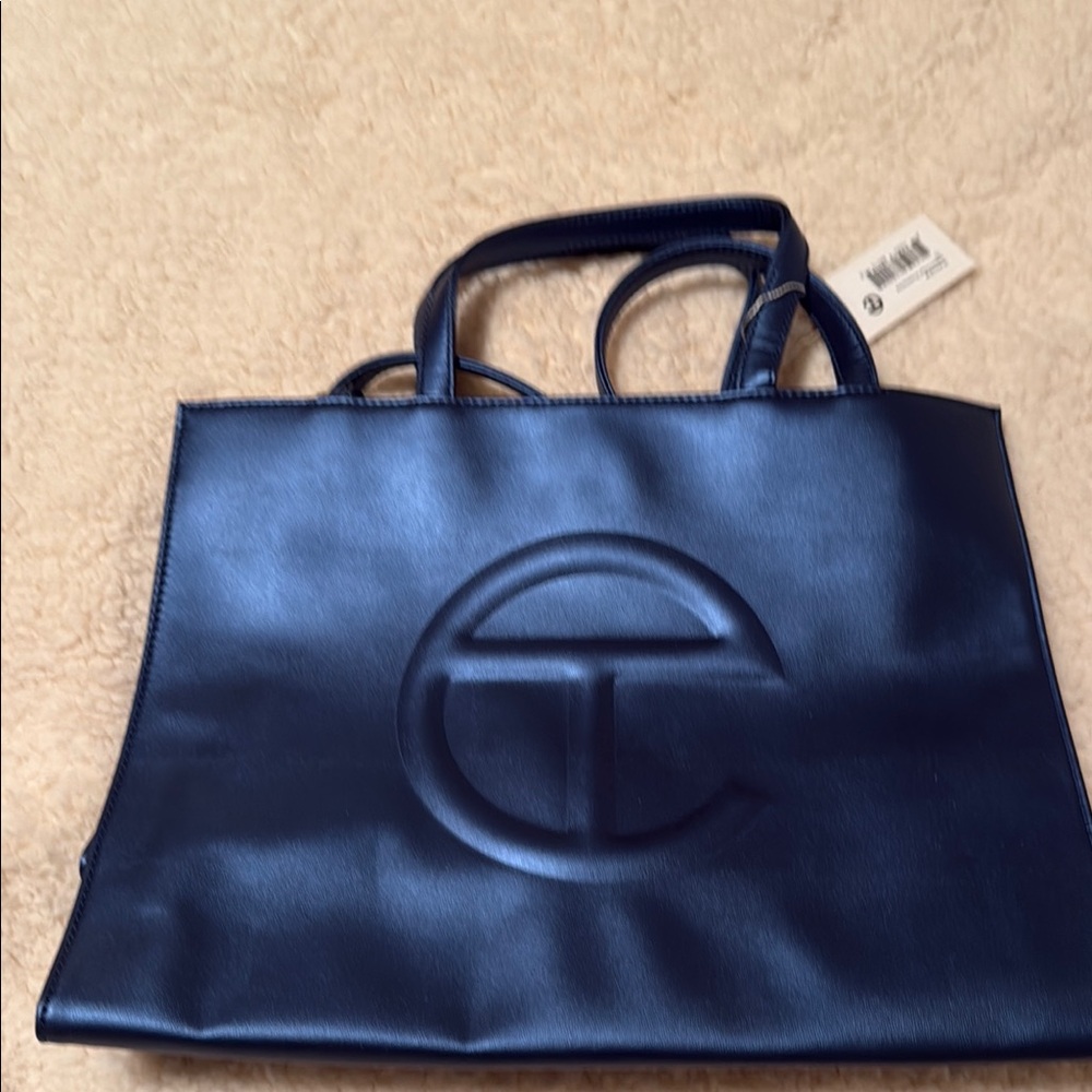 Telfar Dark Blue Tote Bag